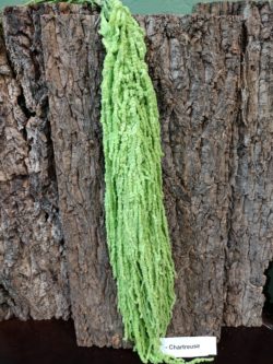 Chartreuse, the most delicate shade of spring green, Preserved Amaranthus Cascade